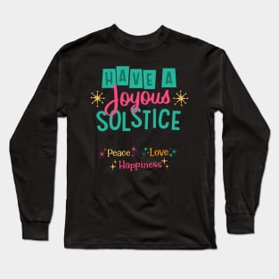 Joyous Soltstice Retro Holidays Long Sleeve T-Shirt